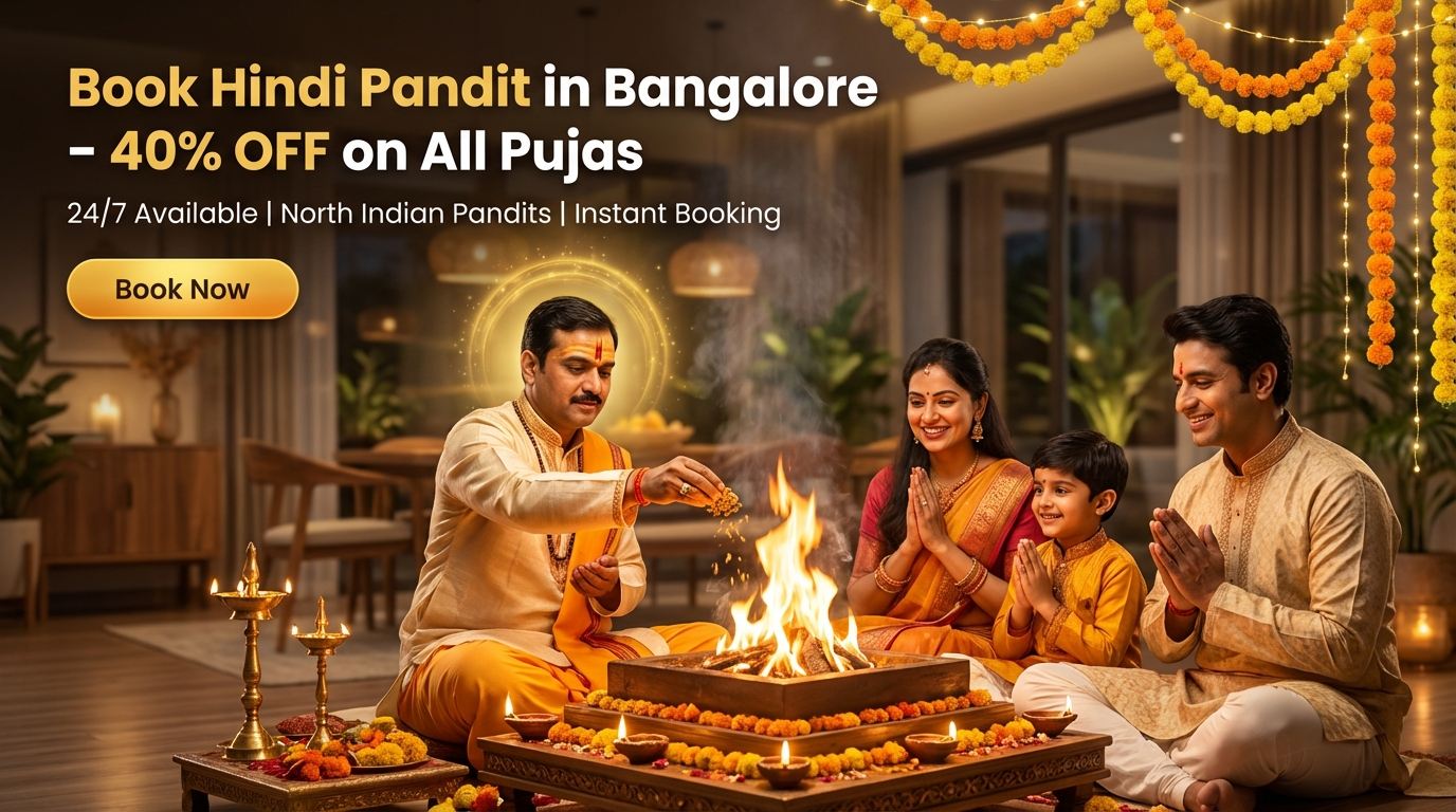 North Indian puja guide performing devotional Vedic puja ritual